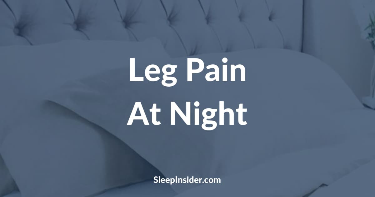 What causes leg pain at night?